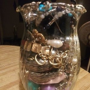 Mixed jewelry jar